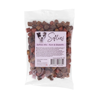 Snack It Softies Spannmålsfria Mjuka Godbitar MIX 200g
